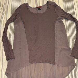 BKE Dusty Purple Long Sleeve Women's Top